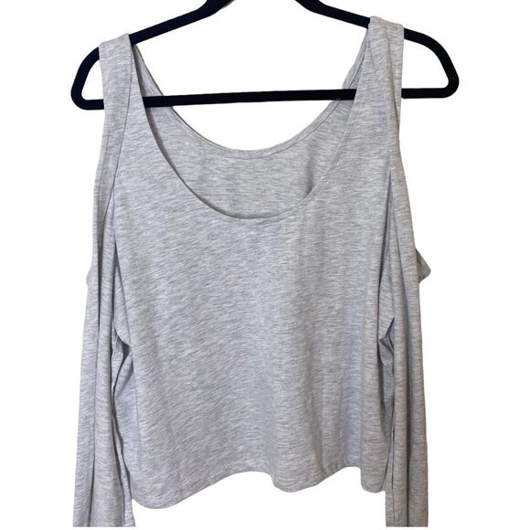 TOPSHOP Cold Shoulder Long Sleeve Top - Picture 4 of 9